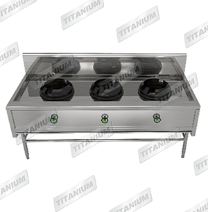 OPEN TOP HIGH PRESSURE, 3 BURNERS